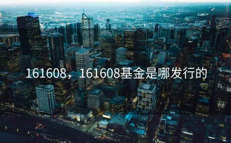 161608，161608基金是哪发行的