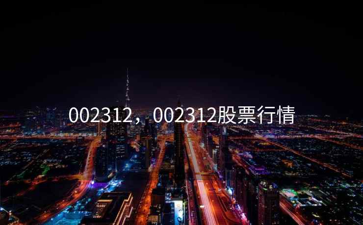 002312，002312股票行情
